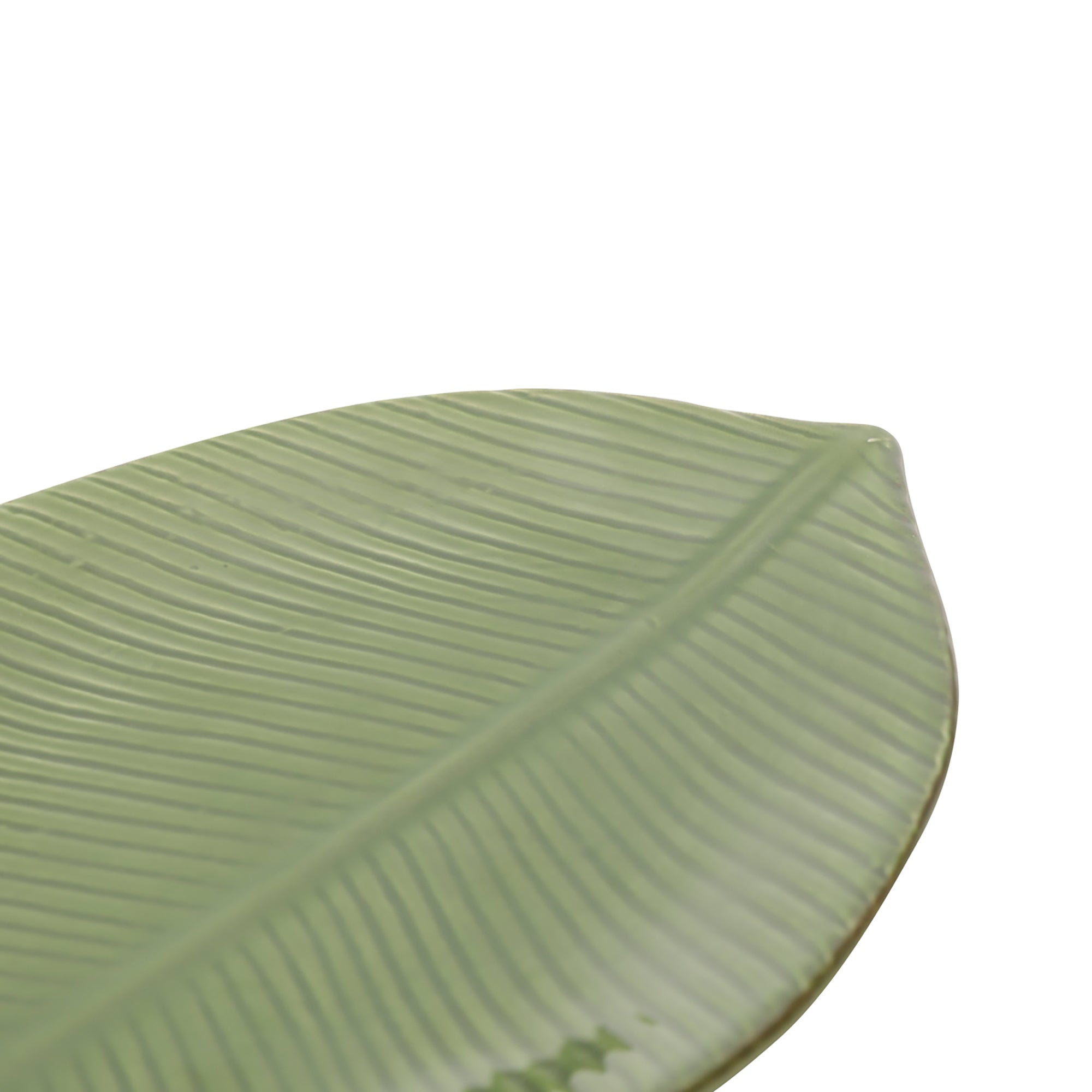 Petisqueira Leaf Verde - 26,5x15,5cm