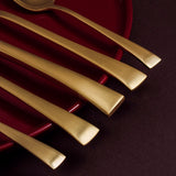 Conjunto de Talheres Dourado Fosco Wolf - 30 unidades