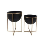 Cachepot em Metal com Suporte - 32x48cm