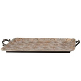 Bandeja de Metal e Cobre - 57cm