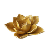 Flor de Cerâmica Amarela - 7,6cm