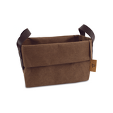 Cesta Dobrada Marrom - 19x14x15cm