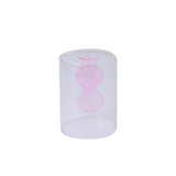 Vaso de Vidro Candy Rosa - 8x10cm