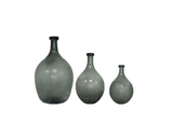 Garrafa Decorativa Jateada Fumê - 32x50cm