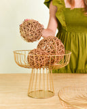 Bola Decorativa de Rattan - 11cm