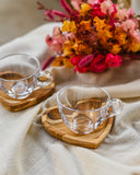 Xícara Chá com Pires Coração