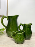 Jarra de Cerâmica Verde - 14x18cm