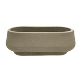 Vaso Jardineira Branco Mármore - 25x55cm