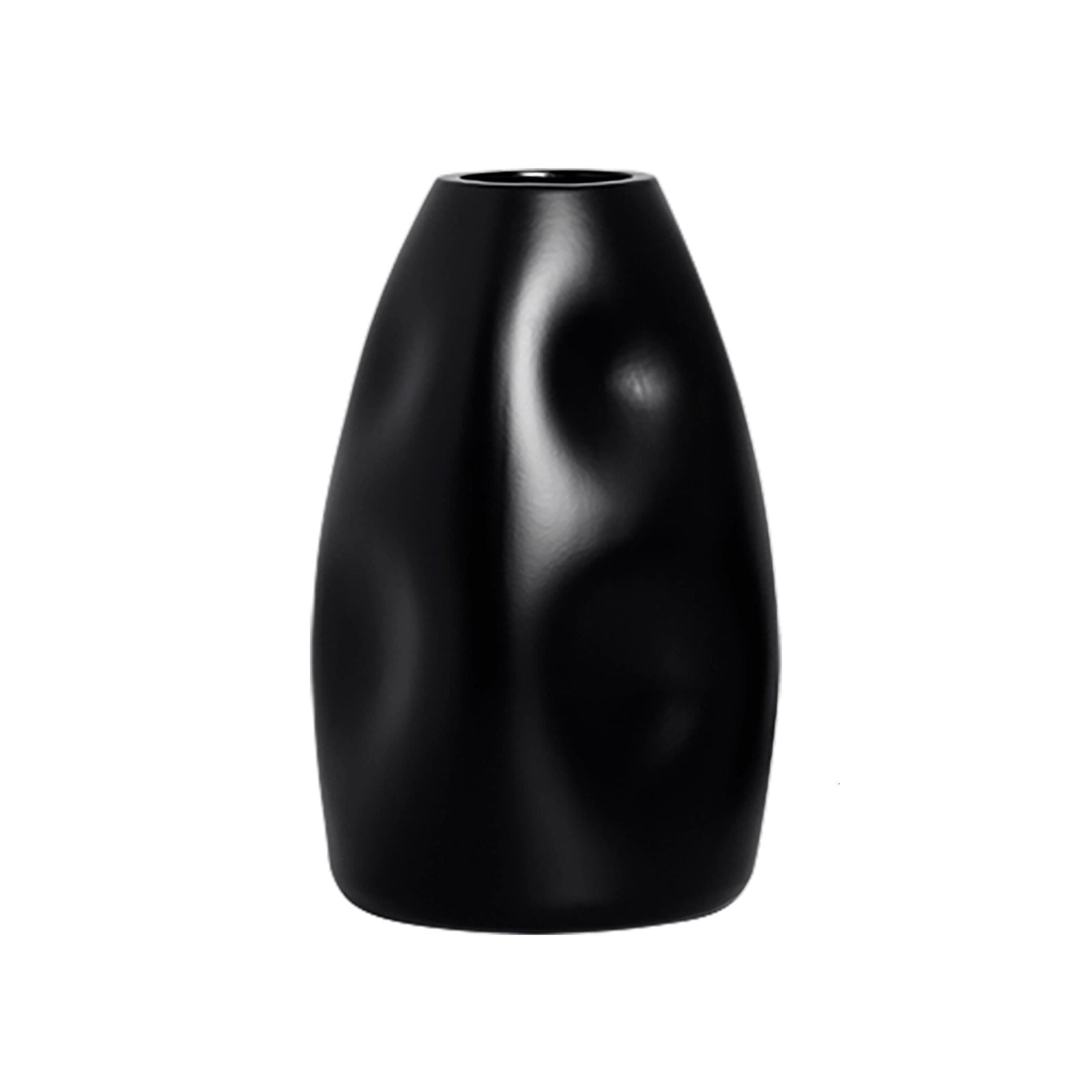 Vaso em Cerâmica Preto Yaris - 18x33cm