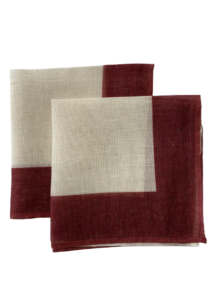 Guardanapo de Linho Vemelho